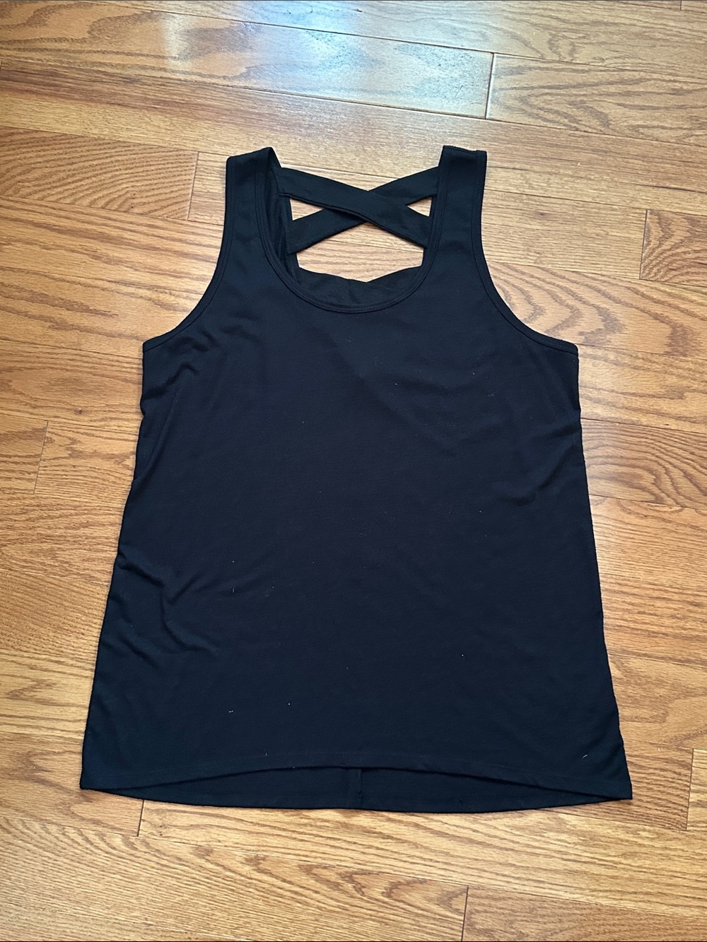 GAIAM Black Strappy Back Workout Tank